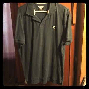 Dark Green Express Pique Polo